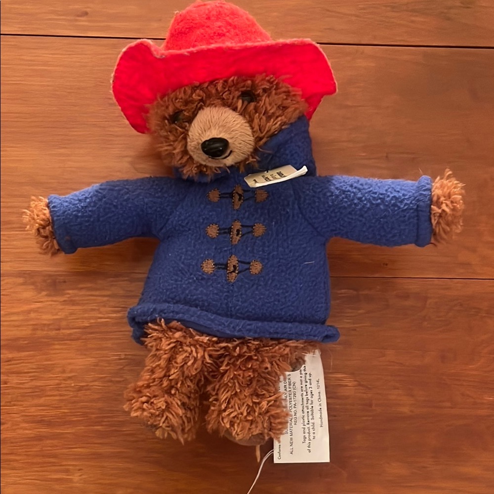 Paddington Bear Blue and Red Teddy Bear Plush Toy